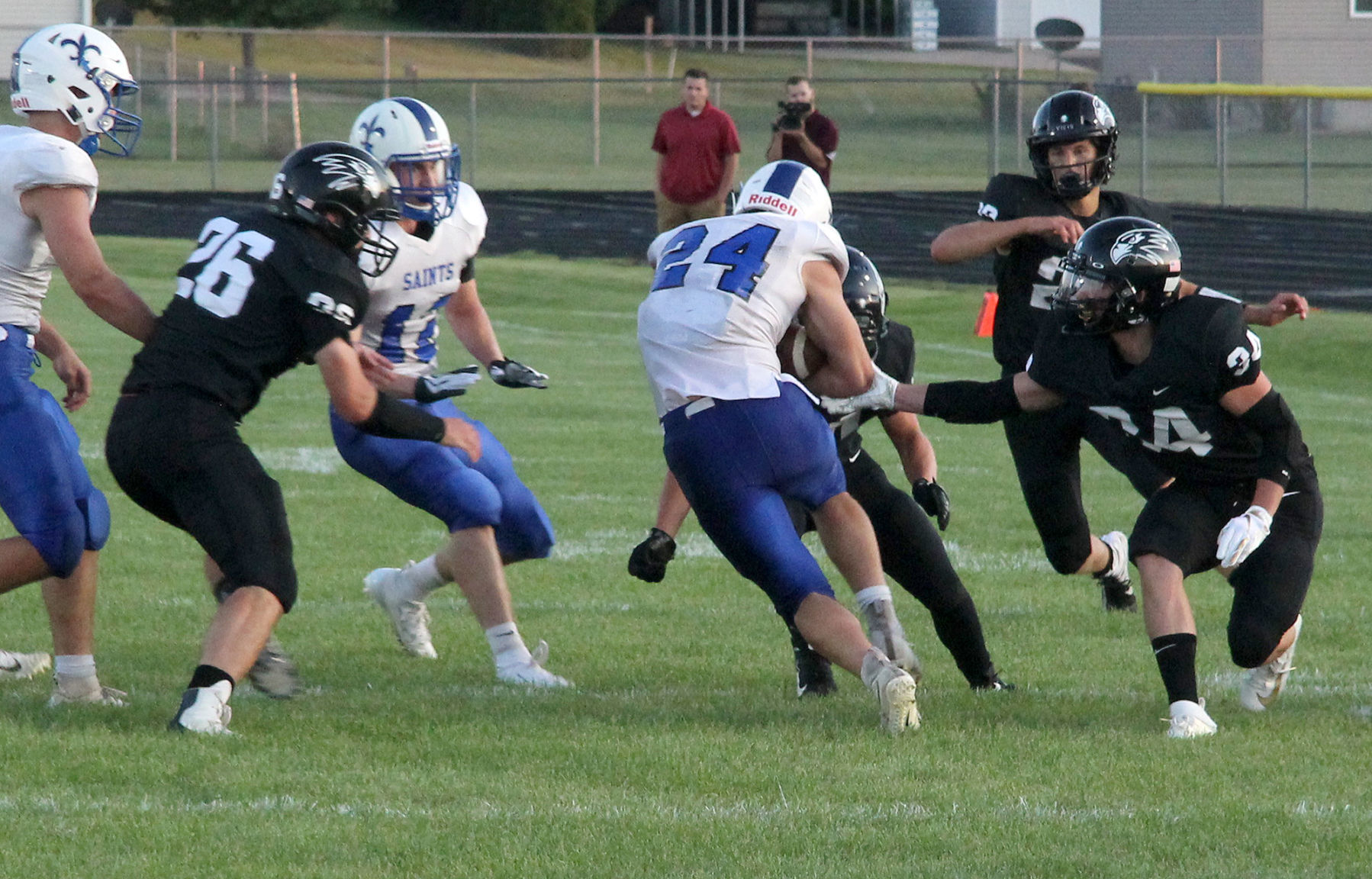 Saint Croix Falls at Bloomer football 8-23-19